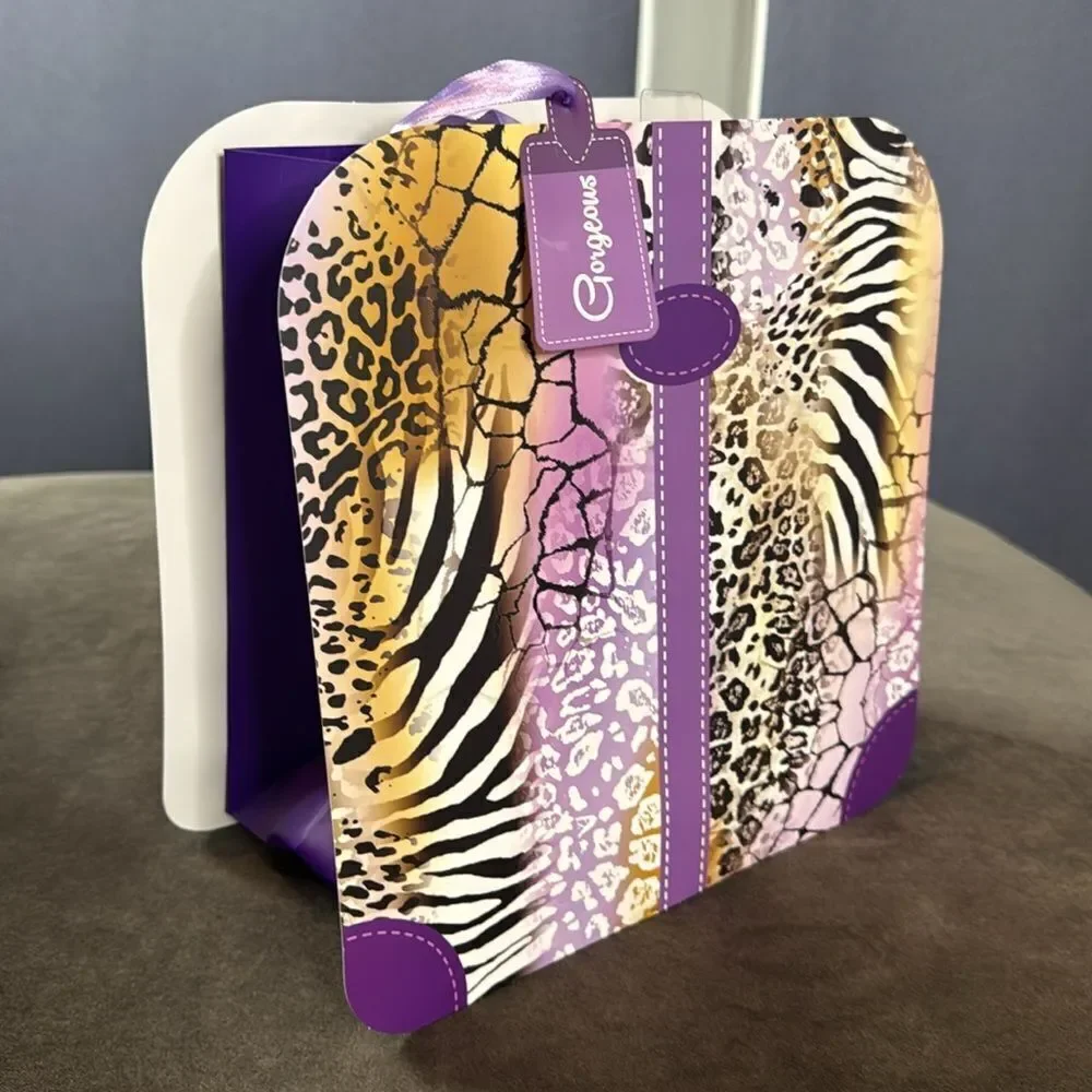 Jungle Themed Handbag Gift Bags 12 Pack Ribbon Handles 4 Designs NEW